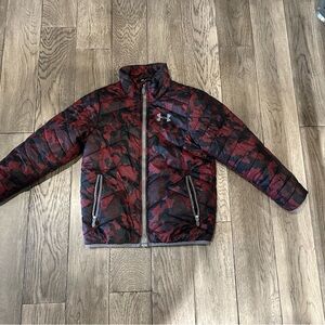 Under Armour Black and Red Patterned Jacket